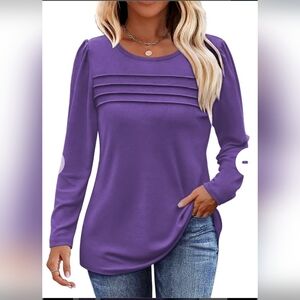 FANTASLOOK -  Purple Long Sleeve Top